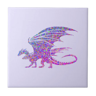 Amazing Mosaic Dragon Tegeltje