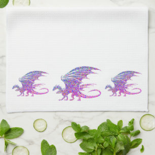 Amazing Mosaic Dragon Theedoek