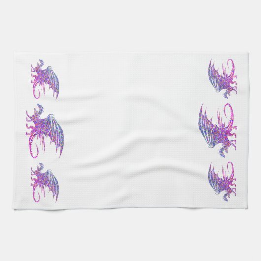 Amazing Mosaic Dragon Theedoek (Horizontaal)