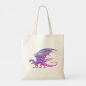 Amazing Mosaic Dragon Tote Bag (Achterkant)