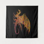 Amazing Mosaic Dragon Wandkleed (Voorkant (horizontaal))