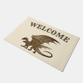 Amazing Mosaic Dragon Welcome Doormat Deurmat (Schuin)