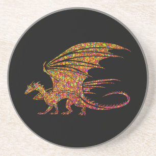 Amazing Mosaic Dragon Zandsteen Onderzetter