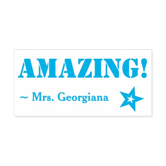 "AMAZING!" motiveren Educator Rubber Stamp Zelfinktende Stempel (Design)