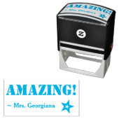 "AMAZING!" motiveren Educator Rubber Stamp Zelfinktende Stempel (In situ)