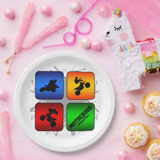 Amazing Motocross Urban Style Papieren Bordje (Feest)