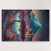 Amazing Night Uitzicht of A Mosque-Light-Peacock-R Legpuzzel (Horizontaal)