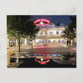 Amazing Night Uitzicht, Union Station, Denver, CO Briefkaart