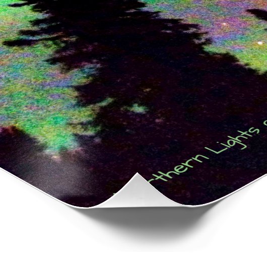 Amazing Northern Lights over het poster van Alaska (Hoek)