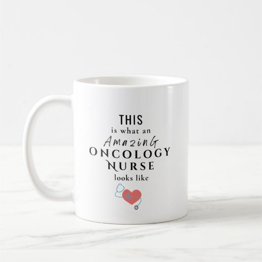 Amazing Oncology Nurse Personalized Koffiemok (Links)