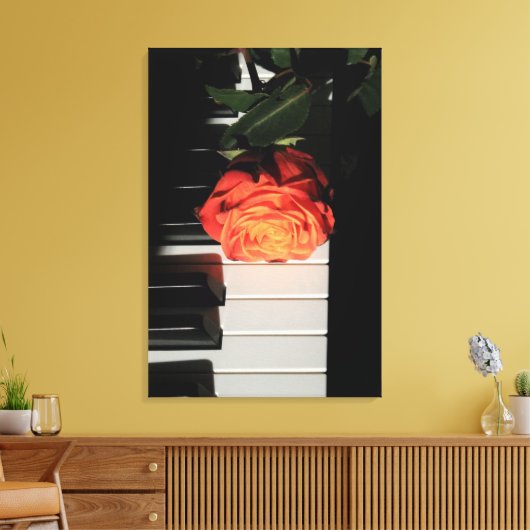 Amazing Piano Artwork Canvas Afdruk (Insitu (Woonkamer))