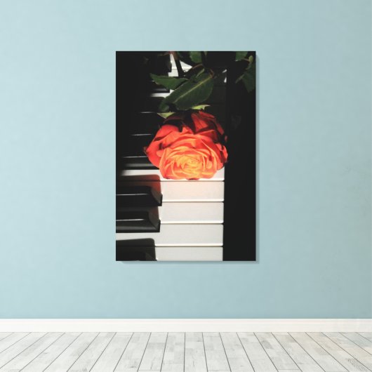 Amazing Piano Artwork Canvas Afdruk (Insitu (Houten vloer))