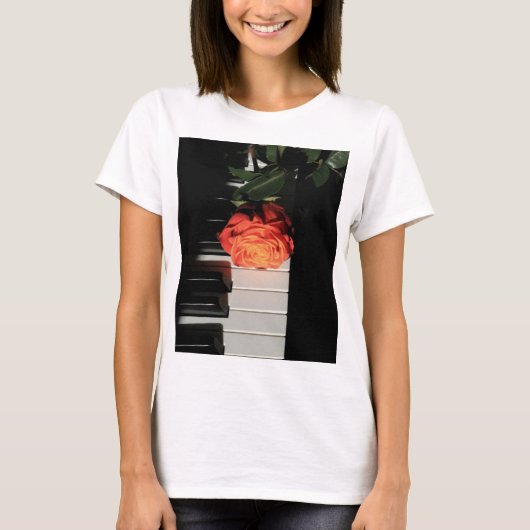 Amazing Piano Artwork T-shirt (Voorkant)