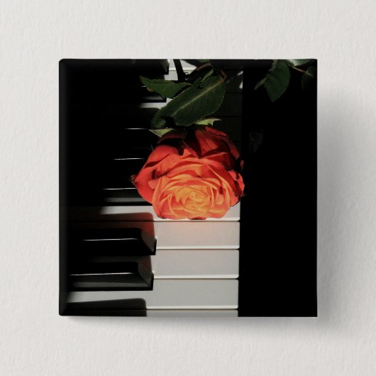 Amazing Piano Artwork Vierkante Button 5,1 Cm (Voorkant)