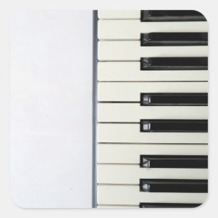 Amazing Piano Artwork Vierkante Sticker