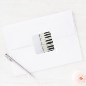 Amazing Piano Artwork Vierkante Sticker (Envelop)
