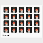 Amazing Piano Artwork Vierkante Sticker (Vel)