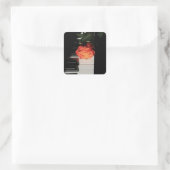 Amazing Piano Artwork Vierkante Sticker (Tas)