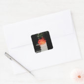 Amazing Piano Artwork Vierkante Sticker (Envelop)