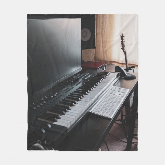 Amazing Piano Fleece Deken (Voorkant)