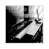 Amazing Piano Rubberstempel (Afrduk)