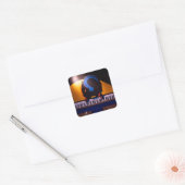 Amazing Piano Vierkante Sticker (Envelop)