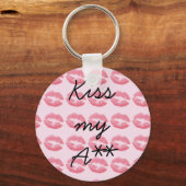 Amazing Pink Kisses Sleutelhanger (Voorkant)