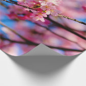 Amazing Pink Sakura en Blue Sky Cadeaupapier (Hoek)