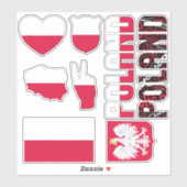 Amazing Poland Shapes National Symbols Sticker (Vel)