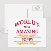 Amazing Poppy Briefkaart (Voorkant / Achterkant)