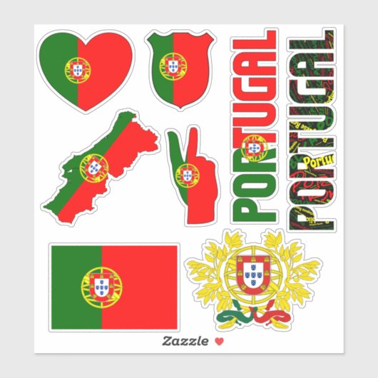 Amazing Portugal Shapes National Symbols Sticker (Vel)