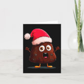 Amazing Pudding Look With Christmas Hat  Kaart (Voorkant)