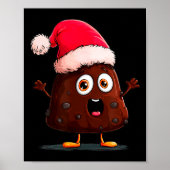 Amazing Pudding Look With Christmas Hat  Poster (Voorkant)