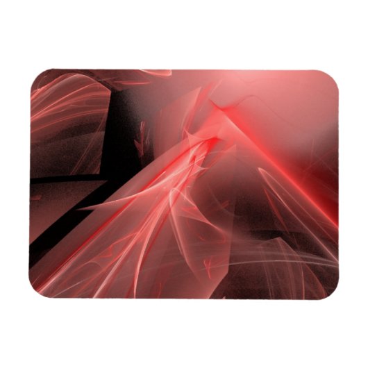 Amazing Red Swirls Magneet (Horizontaal)