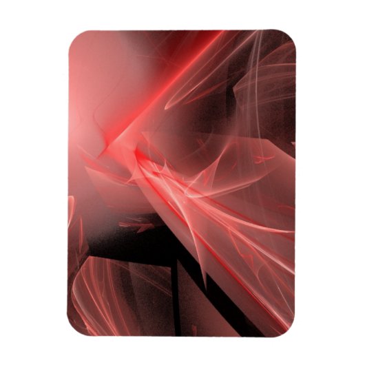 Amazing Red Swirls Magneet (Verticaal)