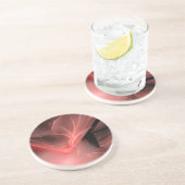 Amazing Red Swirls Zandsteen Onderzetter (Zijkant)