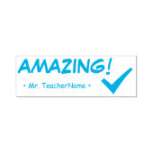 "AMAZING!" + Rubberstempel van schoolleraar Zelfinktende Stempel (Design)