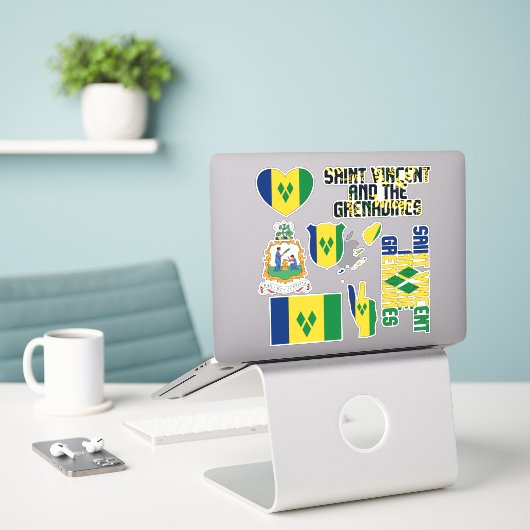 Amazing Saint Vincent en de Grenadines Sticker (Laptop op bureau)