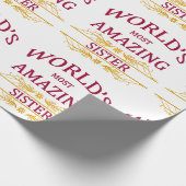 Amazing Sister Cadeaupapier (Hoek)