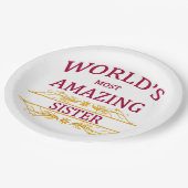 Amazing Sister Papieren Bordje (Gekanteld)