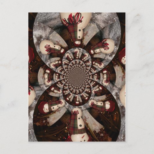 Amazing Snowman Briefkaart (Voorkant)