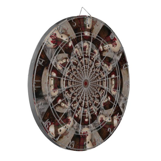 Amazing Snowman Dartbord (Voorkant Links)