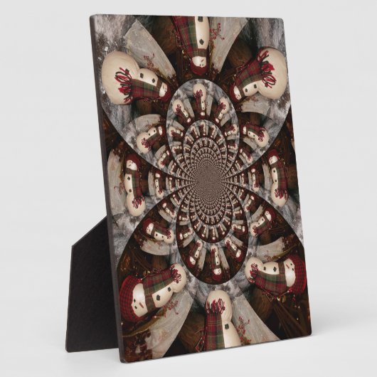 Amazing Snowman Fotoplaat (Zijkant)