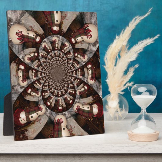 Amazing Snowman Fotoplaat (Zijkant)