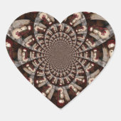 Amazing Snowman Hart Sticker (Voorkant)