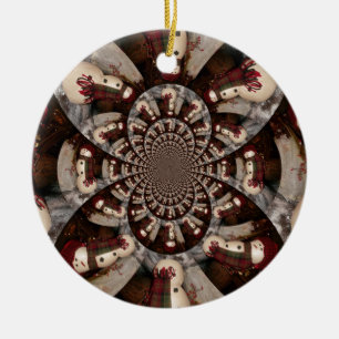 Amazing Snowman Keramisch Ornament