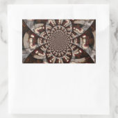 Amazing Snowman Rechthoekige Sticker (Tas)