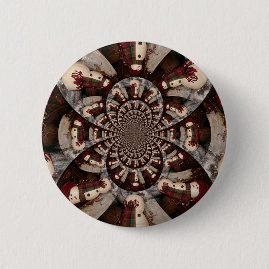 Amazing Snowman Ronde Button 5,7 Cm (Voorkant)