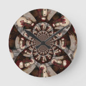 Amazing Snowman Ronde Klok (Voorkant)