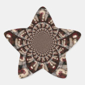 Amazing Snowman Ster Sticker (Voorkant)